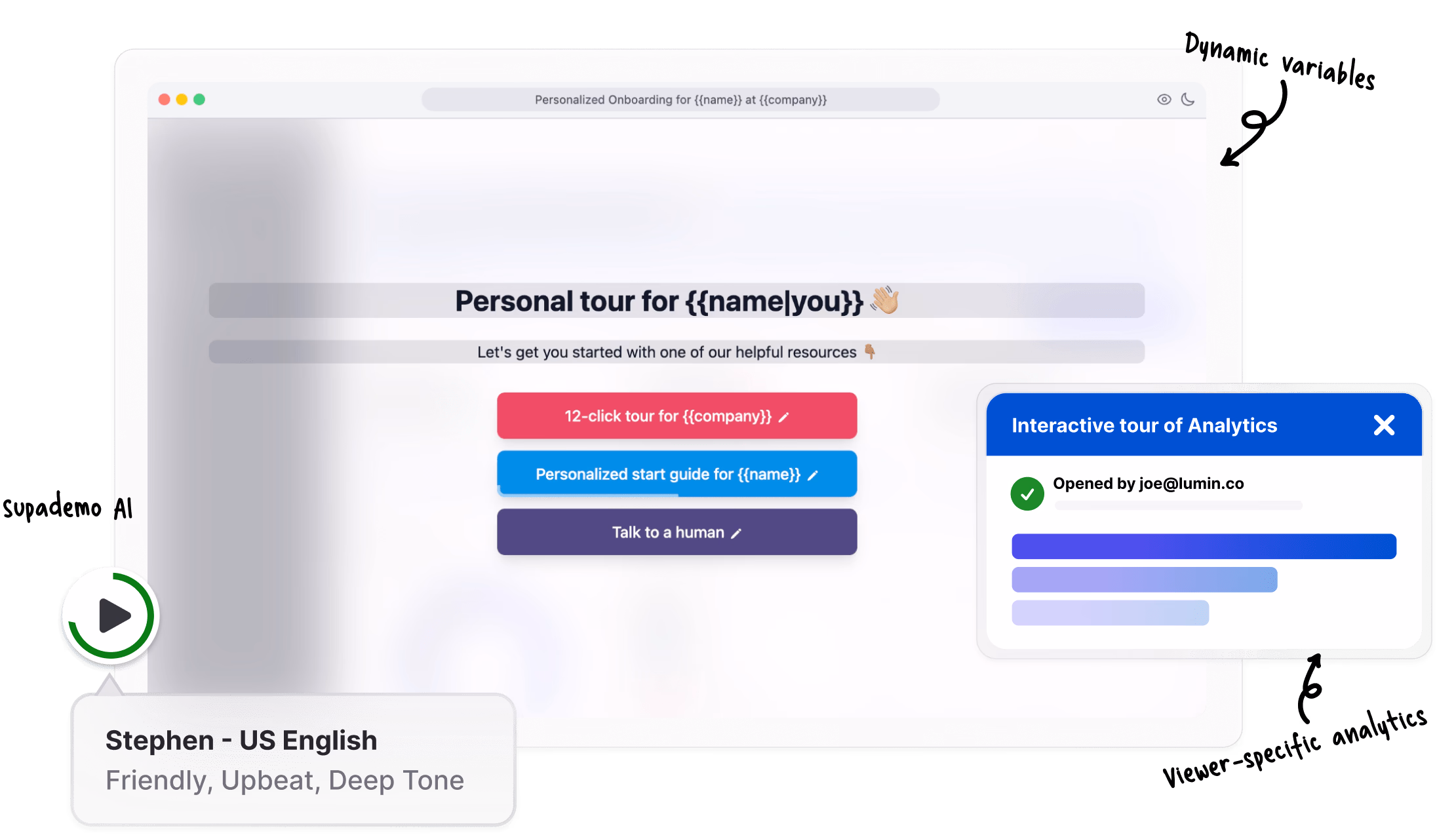 Convert screenshots into interactive demos