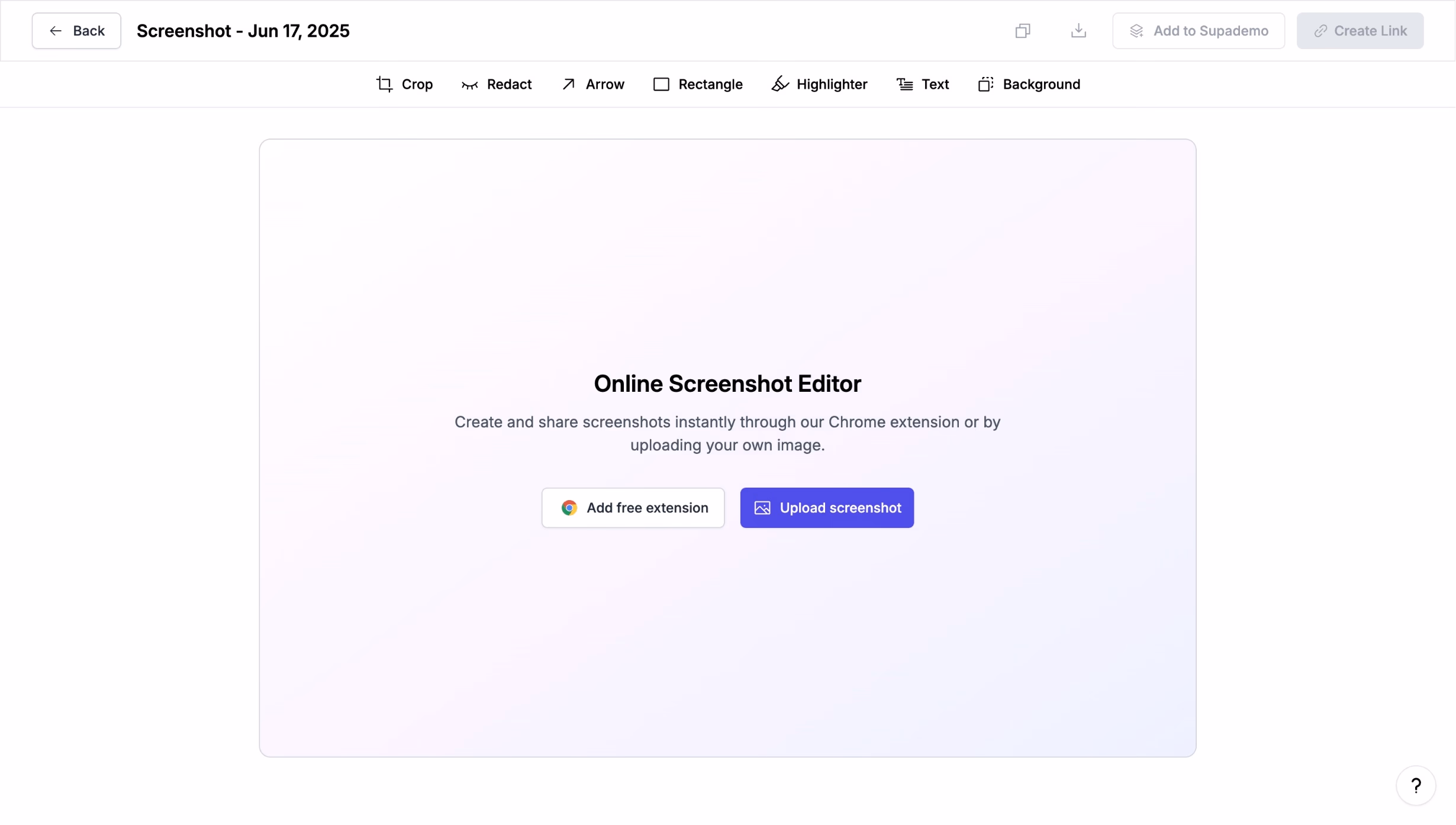 Screenshot editor