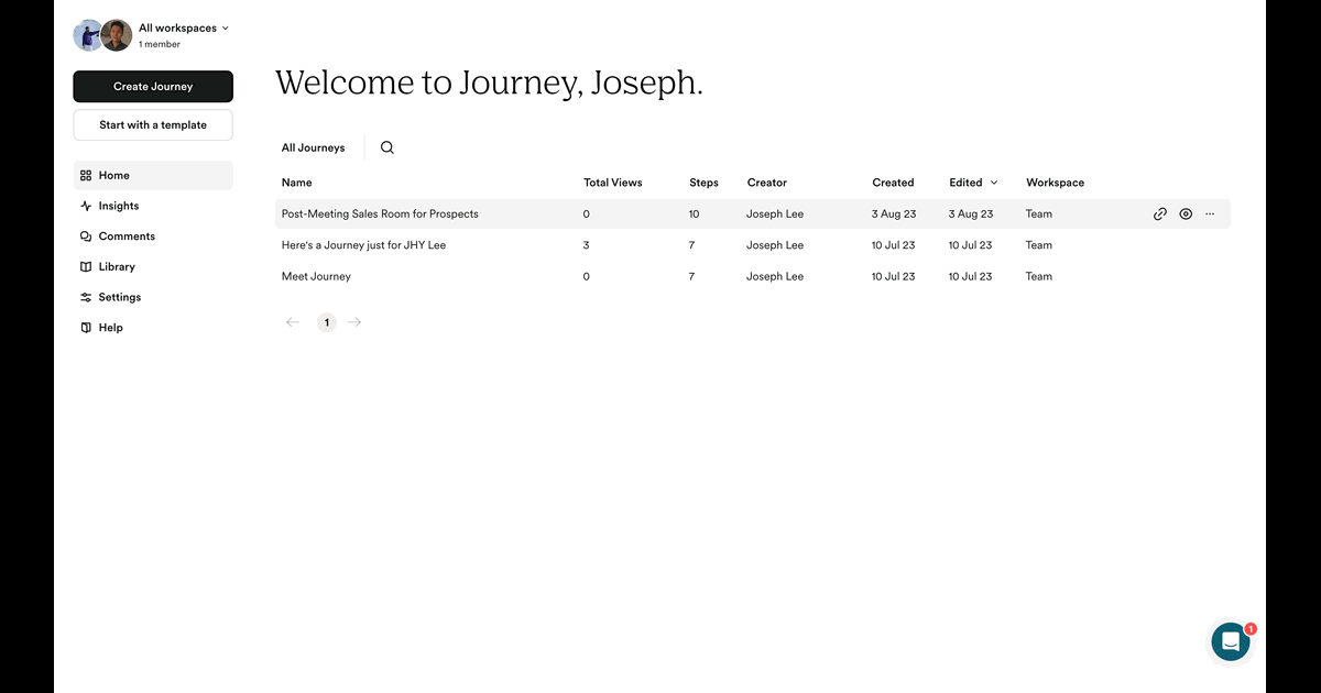 How to embed Supademo on Journey.io screenshot