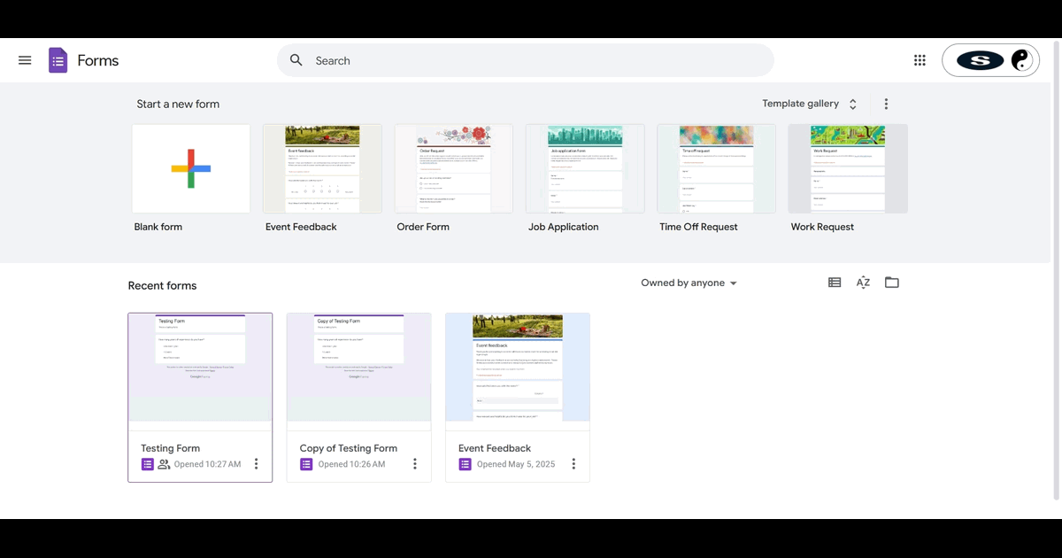 How to see Google Form responses screenshot