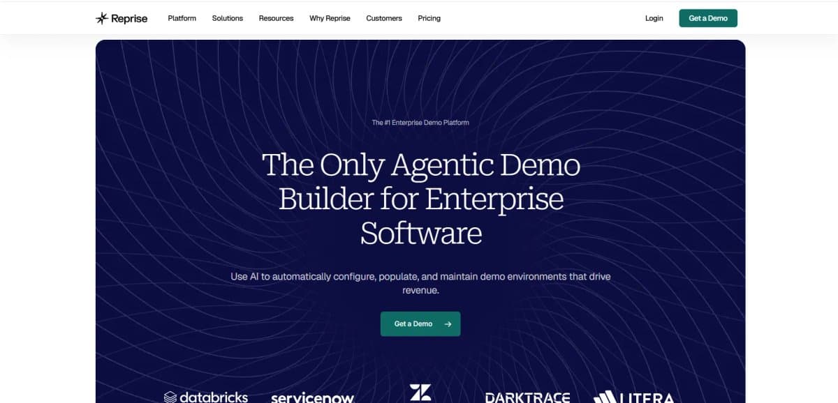 Reprise homepage screenshot