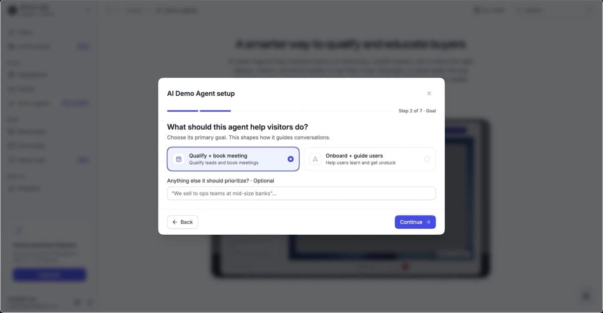 Agentic onboarding for AI Agents