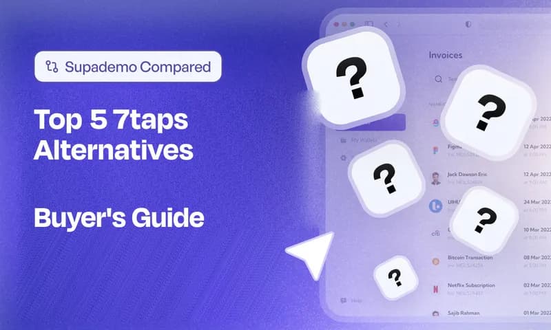 Top 5 7taps Alternatives — compared by Supademo