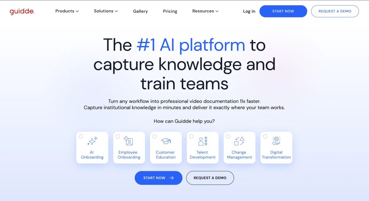 Guidde as a HowdyGo alternative for documentation