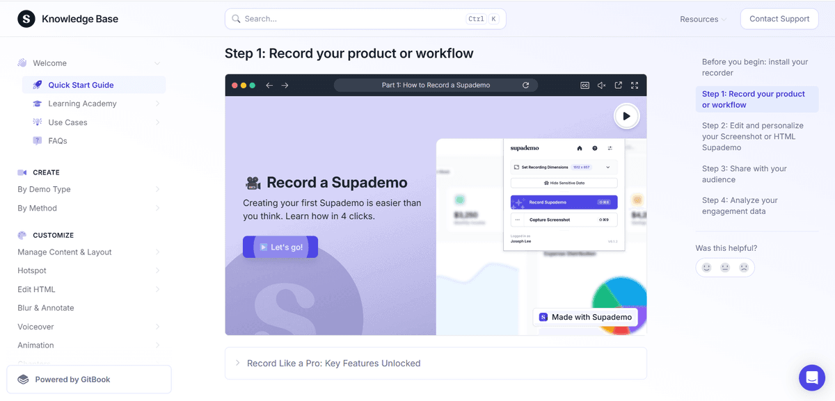 How Supademo uses demo automation for knowledge base