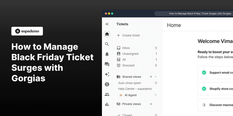 How to Manage Black Friday Ticket Surges with Gorgias