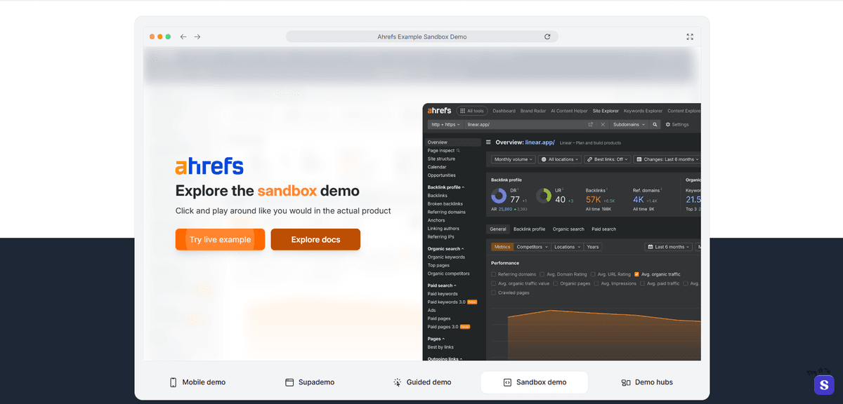 How Supademo embeds interactive demos on website