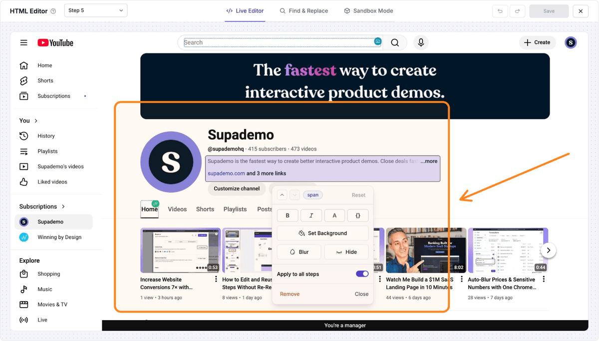 New HTML toolbar