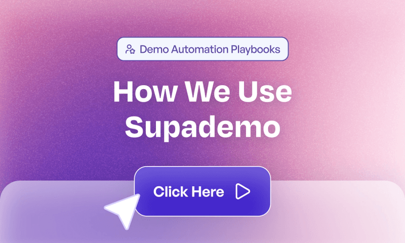 How Supademo uses Supademo for Demo Automation