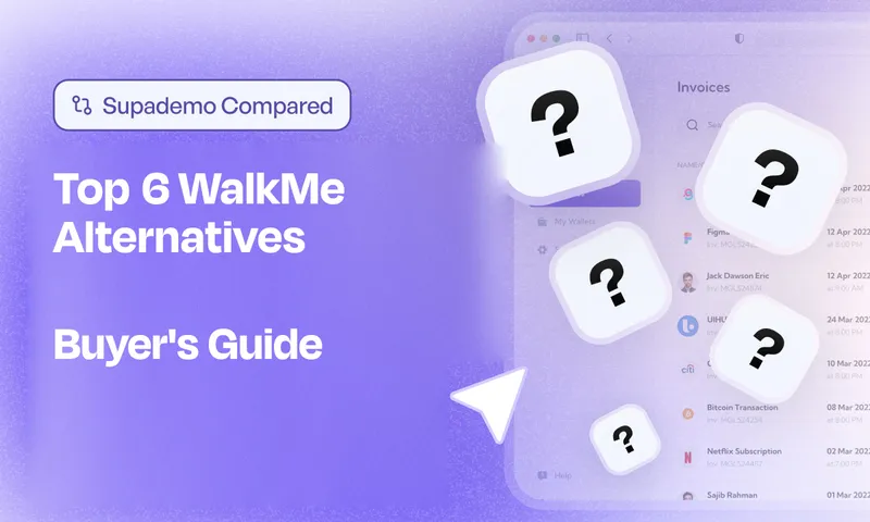 Top 6 WalkMe Alternatives — compared by Supademo