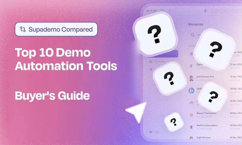 Top 10 Demo Automation Tools — compared by Supademo