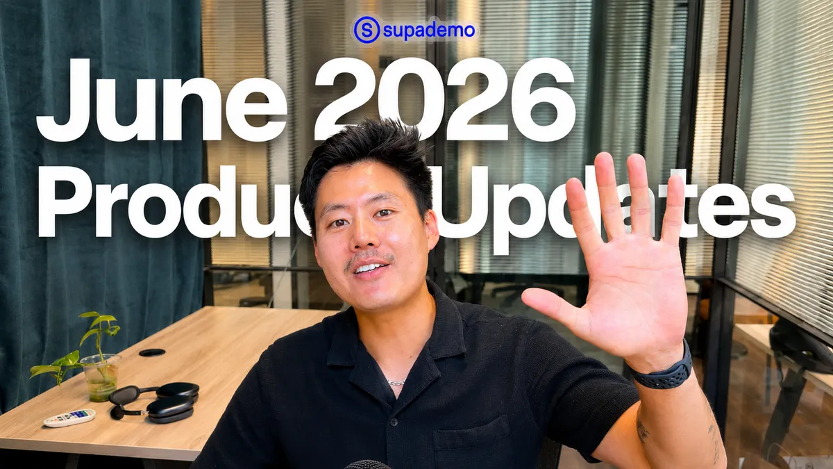 Supademo AI Voiceover 2.0 product update header