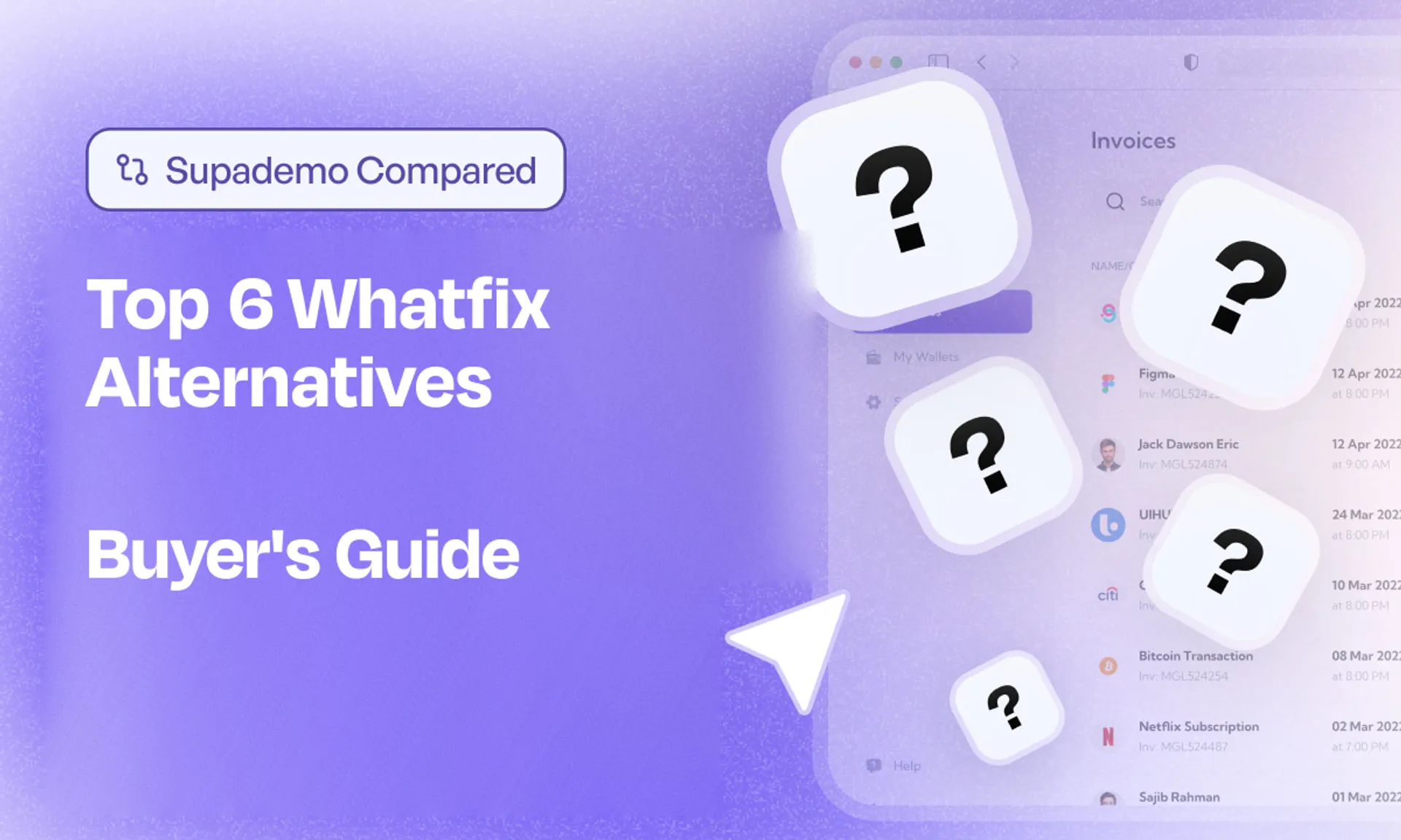 Top 6 Whatfix Alternatives — compared by Supademo