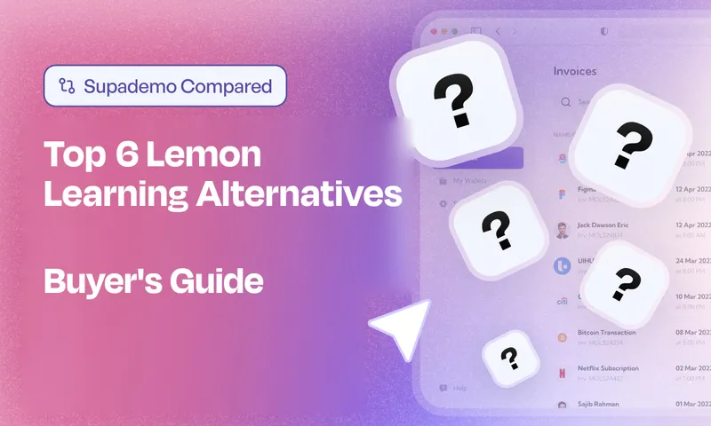 Top 6 Lemon Learning Alternatives — compared by Supademo