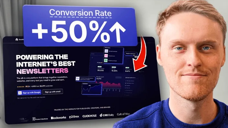 Interactive product demos on your SaaS website can increase conversions by up to 50%