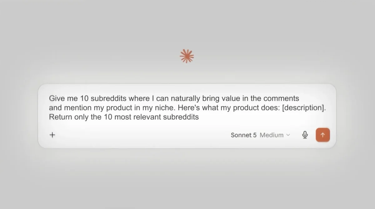 The AI prompt for finding the 10 most relevant subreddits for your product