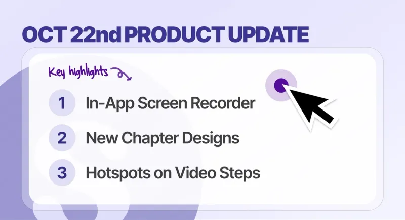In-App Screen Recorder, New Chapter Design, HTML Recording Soon
